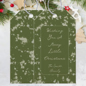 Splatter Christmas Card Cadeaulabel