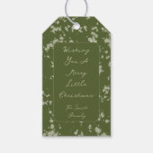 Splatter Christmas Card Cadeaulabel (Voorkant)