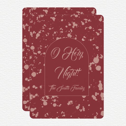 Splatter Christmas Card Feestdagenkaart