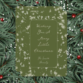 Splatter Christmas Card Feestdagenkaart