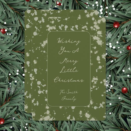 Splatter Christmas Card Feestdagenkaart