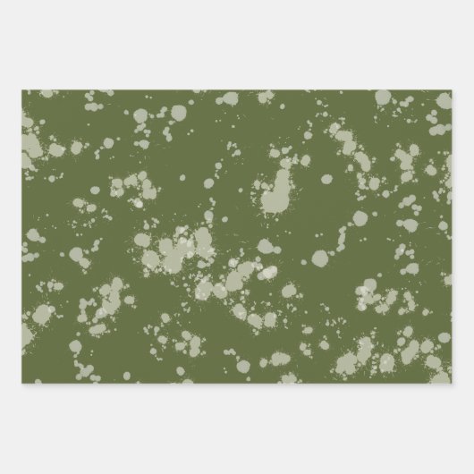 Splatter Christmas  Inpakpapier Vel (Voorkant)