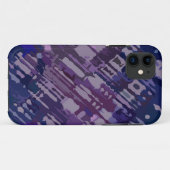 Splatter Design - blue magenta Case-Mate iPhone Case (Achterkant (horizontaal))