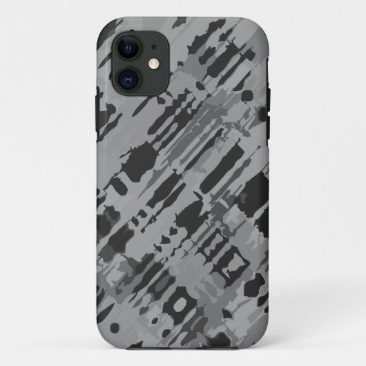 Splatter Design - grijze camouflage Case-Mate iPhone Case (Achterkant)