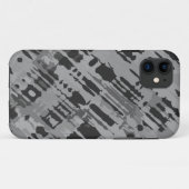 Splatter Design - grijze camouflage Case-Mate iPhone Case (Achterkant (horizontaal))