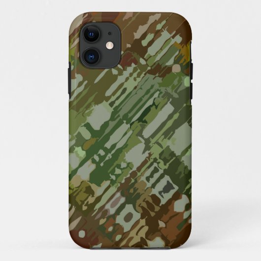Splatter Design - Groen bruin camouflage Case-Mate iPhone Case (Achterkant)