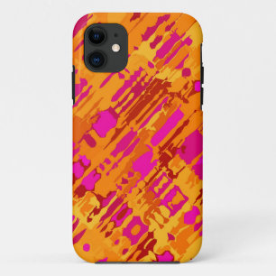 Splatter Design - oranje roze Case-Mate iPhone Case