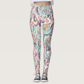 Splatter designed  leggings (Voorkant)