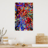 Splatter Expressionisme Poster Verf Splatter (Keuken)