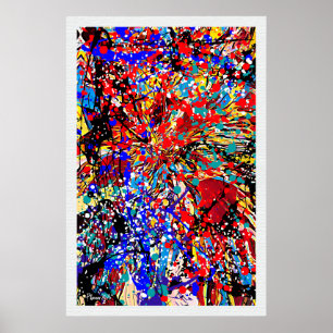 Splatter Expressionisme Poster Verf Splatter