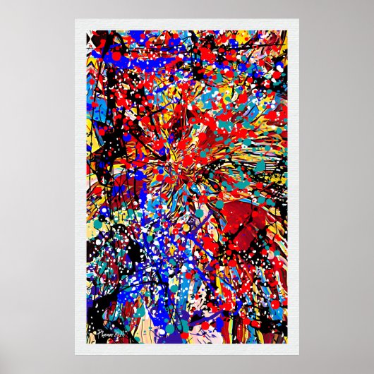 Splatter Expressionisme Poster Verf Splatter (Voorkant)