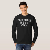 Splatter Fun met Paintball Mode: Speelse Actie-T T-shirt (Voorkant volledig)