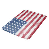 Splatter geschilderde Amerikaanse vlag Badmat (Gekanteld)