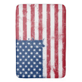 Splatter geschilderde Amerikaanse vlag Badmat (Voorkant Verticaal)