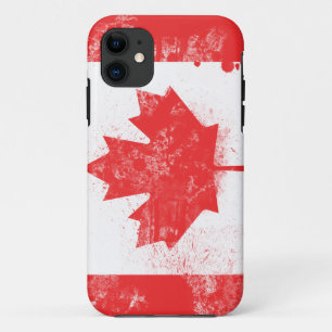 Splatter geschilderde vlag van Canada Case-Mate iPhone Case