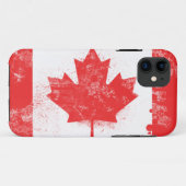 Splatter geschilderde vlag van Canada Case-Mate iPhone Case (Achterkant (horizontaal))