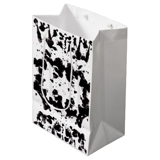 Splatter Gift Bag Medium Cadeauzakje (Voorkant Gekanteld)