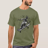 Splatter Graphic Skateboard T-Shirt (Voorkant)