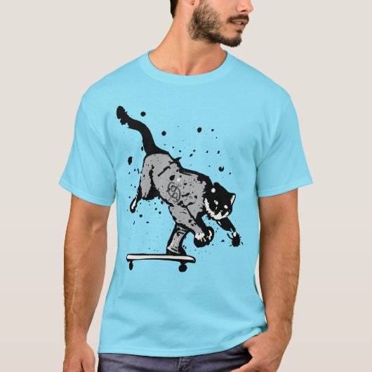 Splatter Graphic Skateboard T-Shirt (Voorkant)