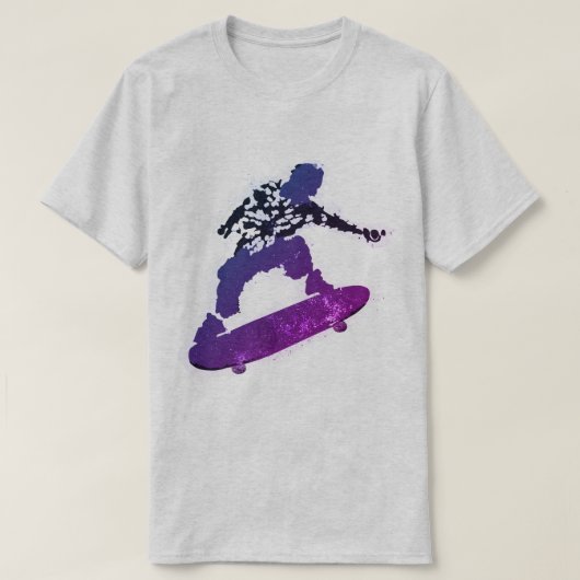 Splatter Graphic Skateboard T-Shirt (Design voorkant)