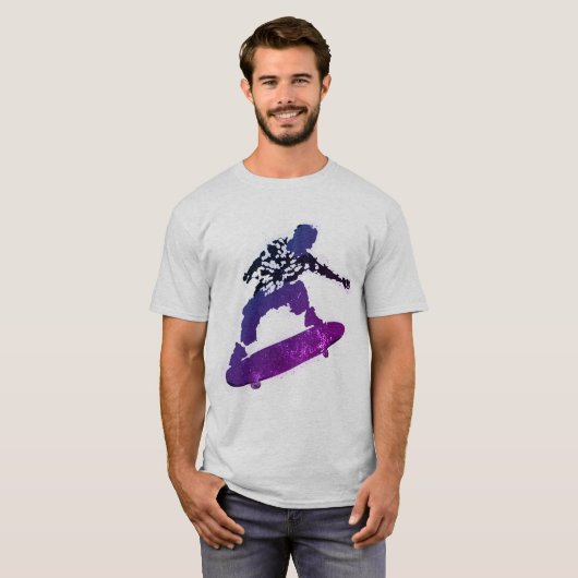 Splatter Graphic Skateboard T-Shirt (Voorkant volledig)