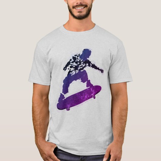 Splatter Graphic Skateboard T-Shirt (Voorkant)