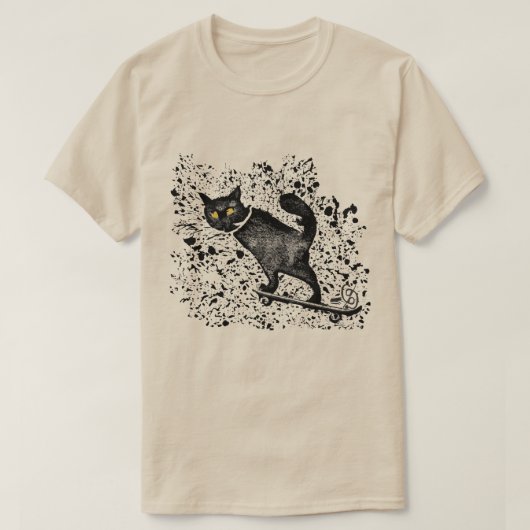 Splatter Graphic Skateboard T-Shirt (Design voorkant)