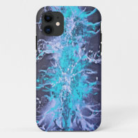 Splatter Grunge Design - blauw