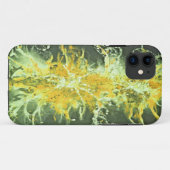 Splatter Grunge Design - geel groen Case-Mate iPhone Case (Achterkant (horizontaal))