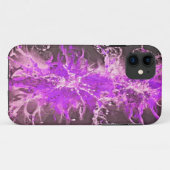 Splatter Grunge Design - paars Case-Mate iPhone Case (Achterkant (horizontaal))