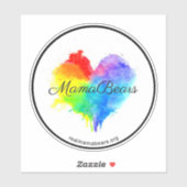 Splatter Hart Ronde Sticker (Vel)