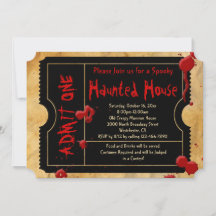 Splatter Haunted House Party Ticket