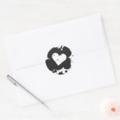 Splatter Heart 2 Sticker (Envelop)