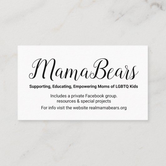 Splatter Heart Visitekaartjes (Achterkant)