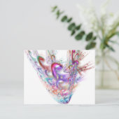 Splatter III Briefkaart (Staand voorkant)