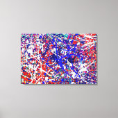 Splatter Kungpow Stretched Canvas Afdrukken (Voorkant)