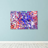 Splatter Kungpow Stretched Canvas Afdrukken (Insitu (Houten vloer))