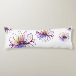 Splatter lotus en zacht pastelhoofdkussens lichaamskussen