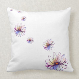 Splatter Lotus wind bloed Kussen