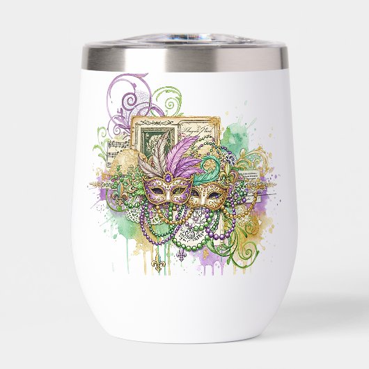 Splatter Mardi Gras collage (Voorkant)