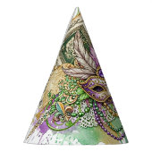 Splatter Mardi Gras collage Feesthoedjes (Links)