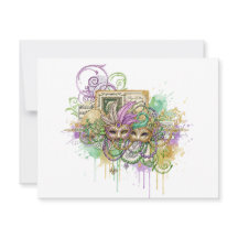 Splatter Mardi Gras collage