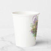 Splatter Mardi Gras collage Papieren Bekers (Rechts)