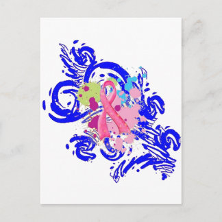 Splatter me Roze Briefkaart