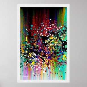 Splatter Mucho Paint Splatter Poster