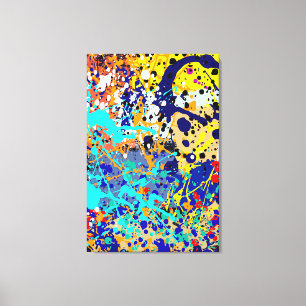 Splatter Multi Colors_02 Canvas Print