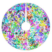 Splatter Paint Artsy Kerstmis Kerstboom Rok (Voorkant)