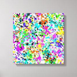 Splatter Paint Canvas Afdruk