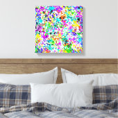 Splatter Paint Canvas Afdruk (Insitu (Slaapkamer))