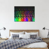 Splatter Paint Canvas Afdruk (Insitu (Slaapkamer))